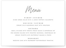 Menu Cards