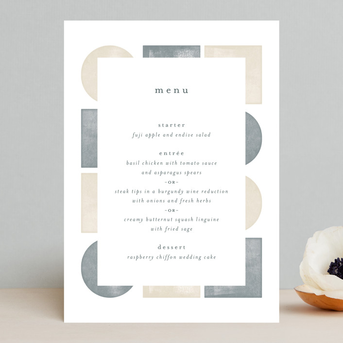Abstract Shapes Menus by Paden Gillette | Minted