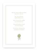 wedding bouquet Menu Signs