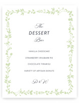 Flower Garden Menu Signs