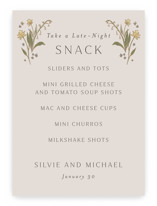 Parisian Garden Menu Signs