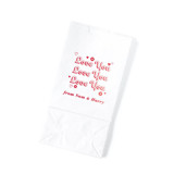 Valentine's Love You Favor Bag, set of 50 Favor Bags