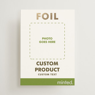 Portrait Foil-Pressed Mini Enclosure Cards
