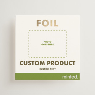 Portrait Foil-Pressed Mini Enclosure Cards