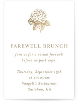 Hydrangea bloom Foil-Pressed Mini Enclosure Cards