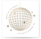 Monogram Script Foil-Pressed Mini Enclosure Cards