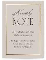 Luxe Lines Foil-Pressed Mini Enclosure Cards