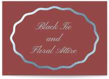 Scallop Frame Foil-Pressed Mini Enclosure Cards