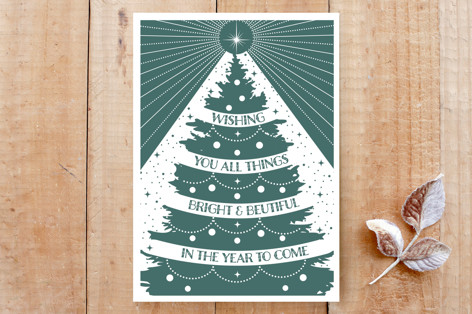 Christmas Tree Wishes Cards