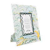 Blue Hand-Marbled Large Wall Picture Frame, 5x7 Frames