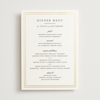 Eloquence Foil-Pressed Menus