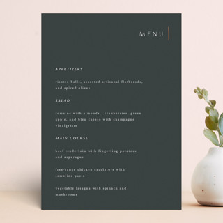 Center Stage Foil-Pressed Menus