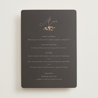 Bliss Foil-Pressed Menus