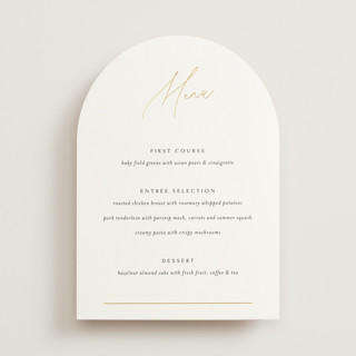 Encircled Love Foil-Pressed Menus