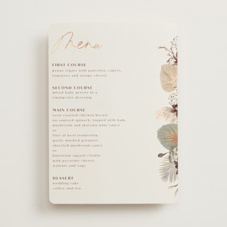 Jasmine Foil-Pressed Menus