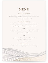 Flowing Stripes Foil-Pressed Menus