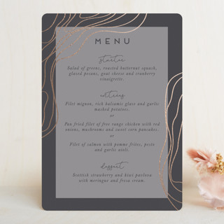 Precious Gems Foil-Pressed Menus