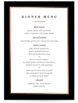Floral Ampersand Foil-Pressed Menus