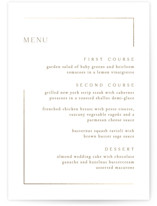 The Gallery Foil-Pressed Menus