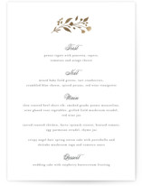 Embrace Foil-Pressed Menus