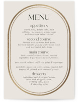 oval Foil-Pressed Menus