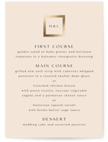 Framed Photo Foil-Pressed Menus
