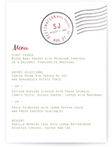 A Faraway Destination Foil-Pressed Menus