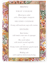 Autumn flowers Foil-Pressed Menus