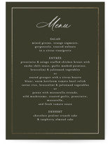 refined Foil-Pressed Menus