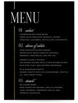 Linear Foil-Pressed Menus
