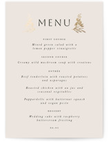 Floral Border Foil-Pressed Menus