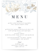 Lush Garden Foil-Pressed Menus