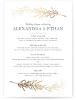 Simple Sprigs Foil-Pressed Menus