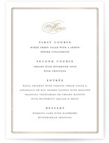 Timeless Foil-Pressed Menus