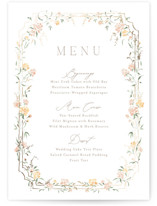 Victorian Trellis Foil-Pressed Menus