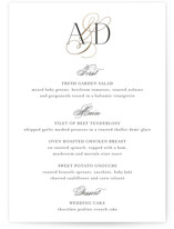 Gilded Ampersand Foil-Pressed Menus