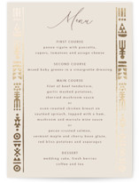 Cultured Element Foil-Pressed Menus