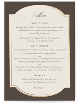 Arch Frame Foil-Pressed Menus