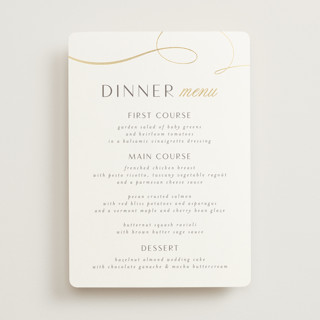 Forever And Foil-Pressed Menus