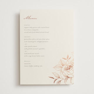 Lovely Foil-Pressed Menus