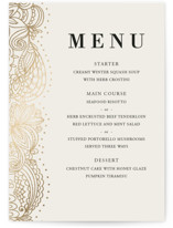 Foil-Pressed Menus