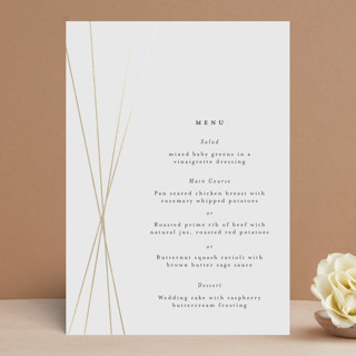 Tied Foil-Pressed Menus