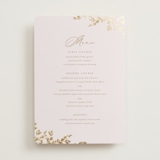 Classique Foil-Pressed Menus