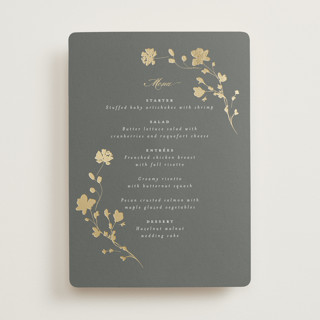 raffiné Foil-Pressed Menus