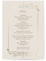 Ornate Elegance Foil-Pressed Menus