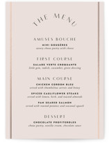 Deco Band Foil-Pressed Menus