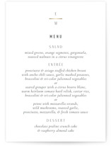 Minimal Monogram Foil-Pressed Menus