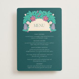 Tropical garden Foil-Pressed Menus