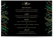 Foil-Pressed Menus