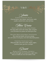 Country Elegance Foil-Pressed Menus